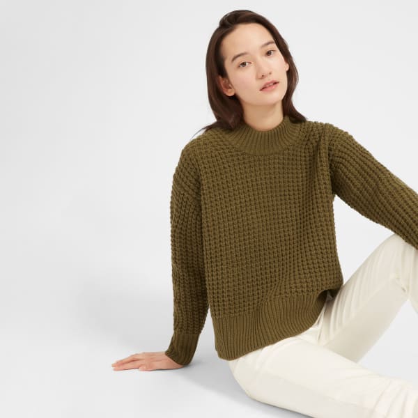 Everlane waffle cashmere sweater Clearance