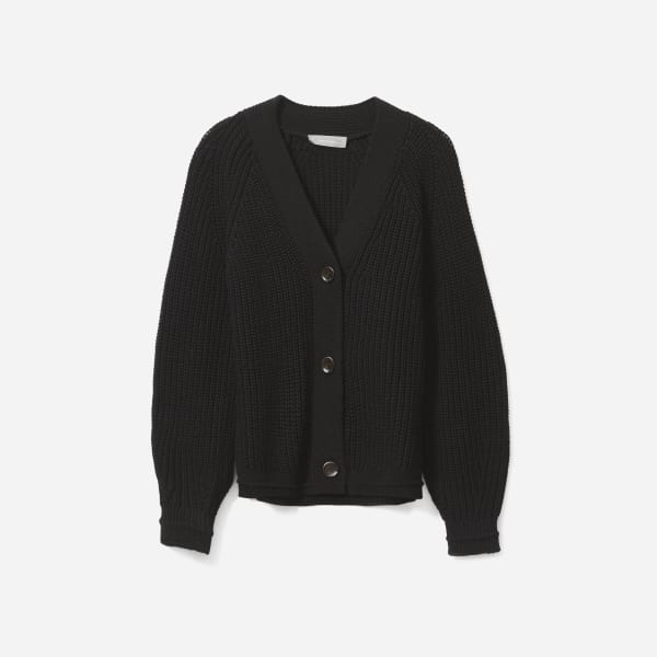 Black cardigan cotton clearance