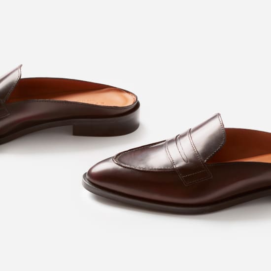 penny loafer mules