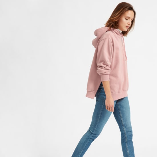 oversized fleece hoodie women's