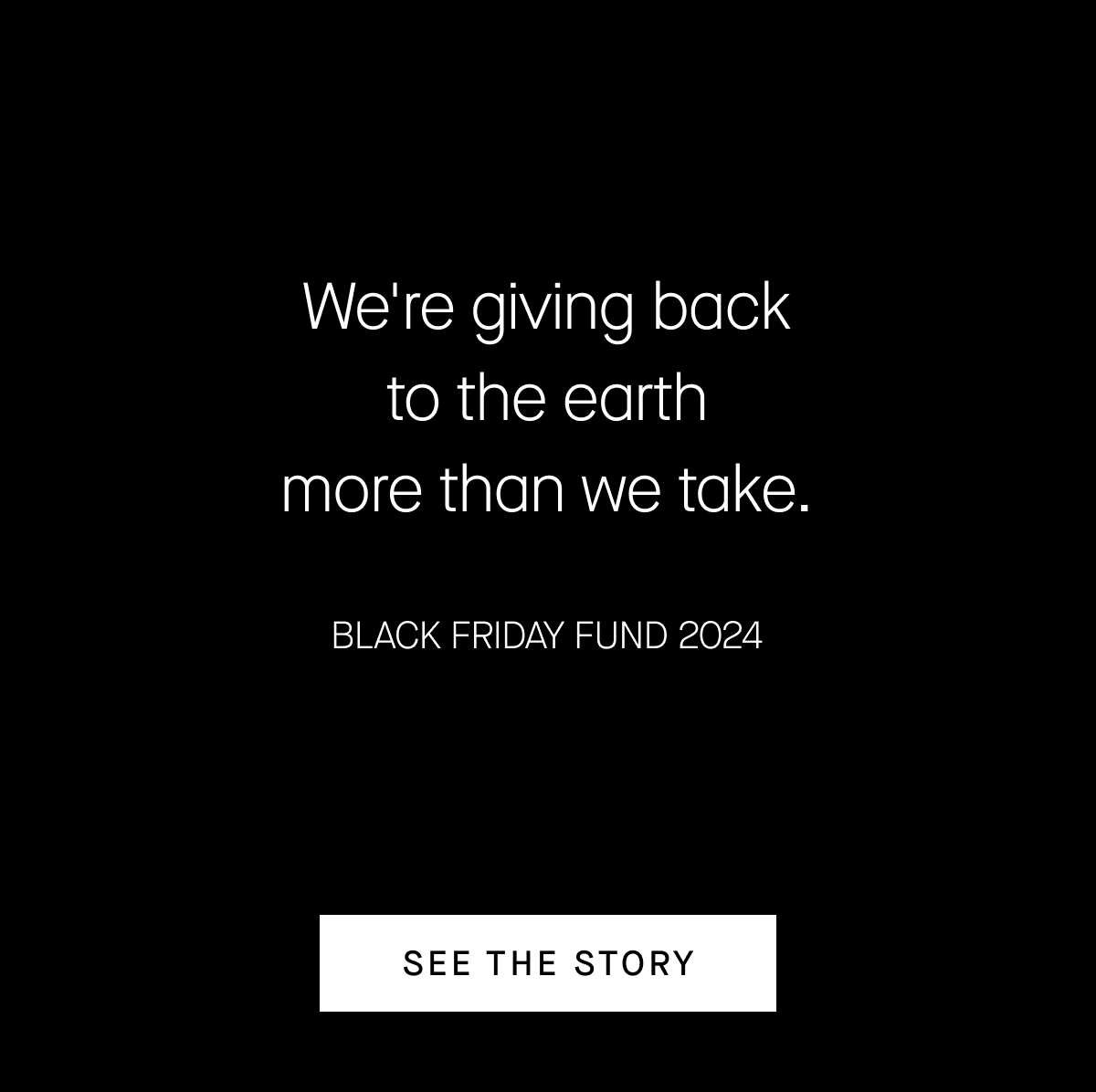 We're giving back to the earth more than we take. [SEE THE STORY]
