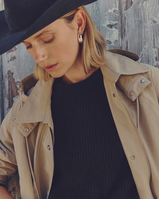 [Image] The Oversized Anorak | Trench Coat Khaki