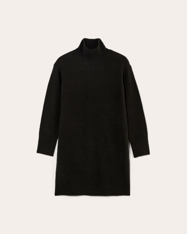 [Image] The Sweater Dress in Plush Cotton | Black