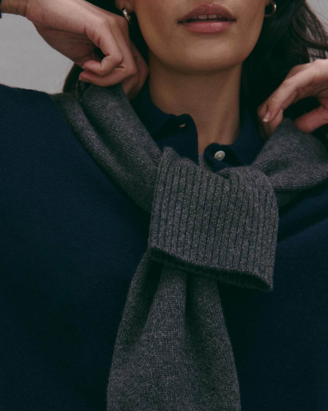 [Image] The Classic Polo in Cashmere | Navy
