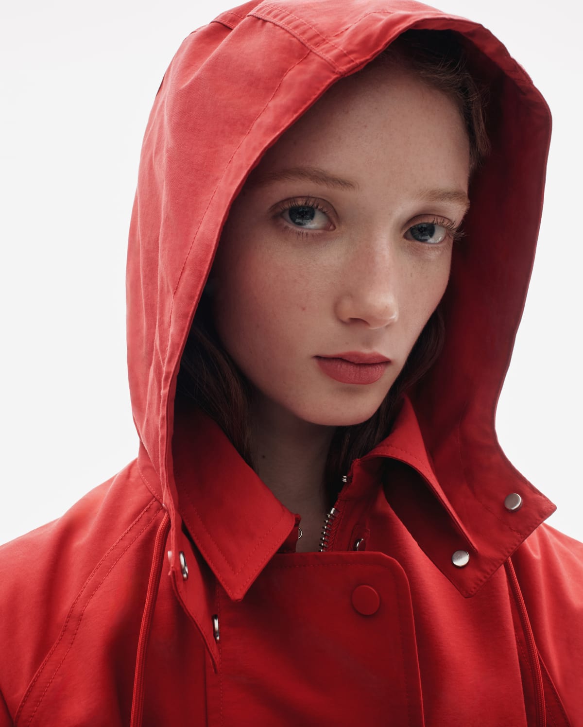 [Image]The Short Anorak | Berry Red