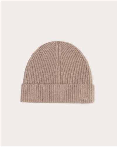 [Image] The Cashmere Ribbed Beanie | Dusty Rose