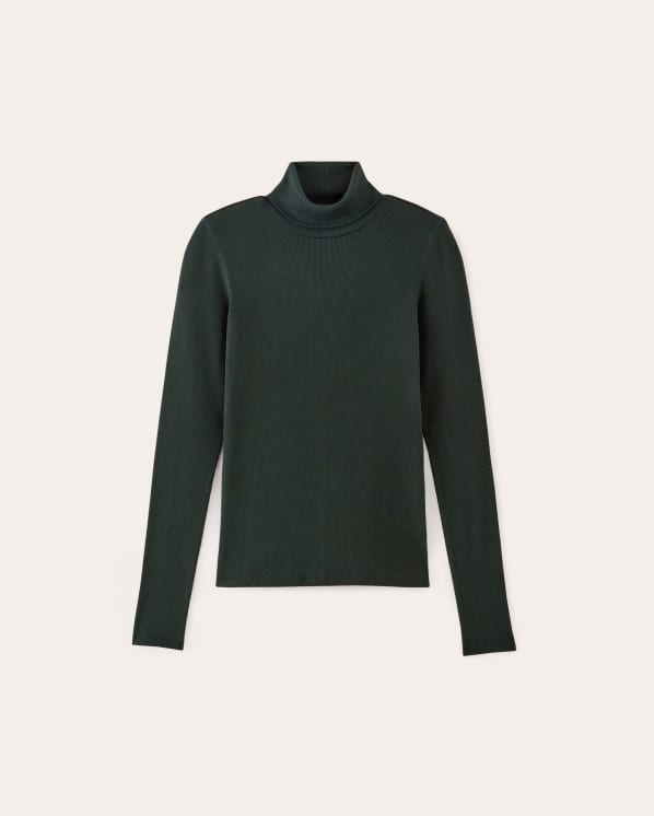 [Image] The Luxe Micro-Rib Long-Sleeve Crew | Scarab