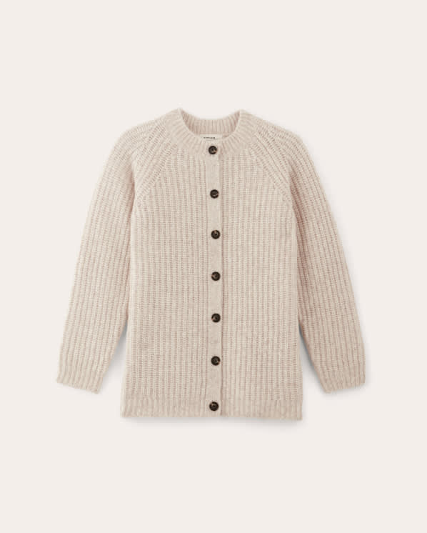 [Image] The Fisherman Cardigan in Cloud |Heathered Oat