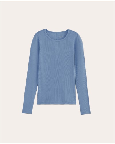 [image] The Luxe Rib Long-Sleeve Crew