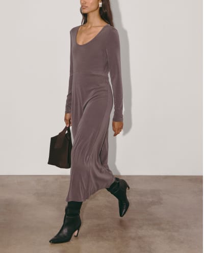 [image] The Maddie Dress in Butterknit | Espresso