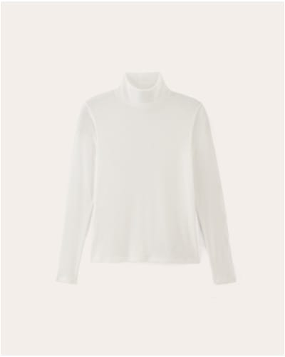 [Image] The Air Turtleneck | White