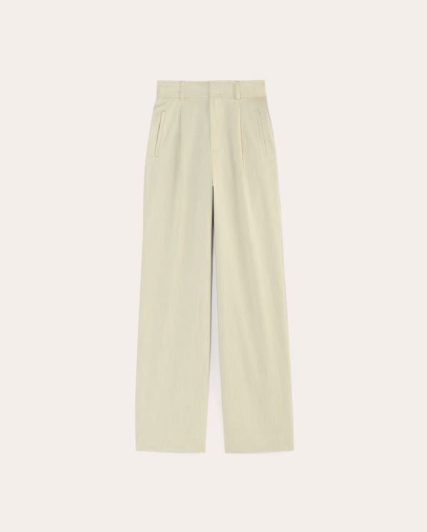 [Image]The Draper Pleated Pant in Buttersmooth | Heathered Oat