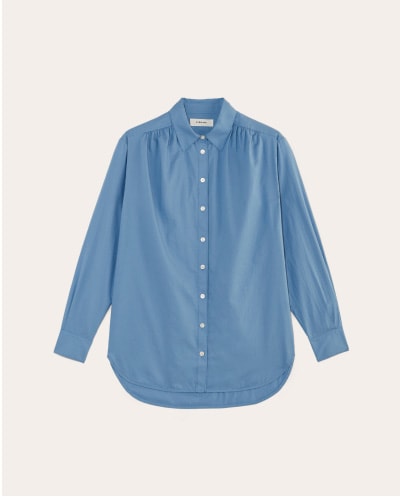 [image] The Gathered Shirt in Silky Cotton