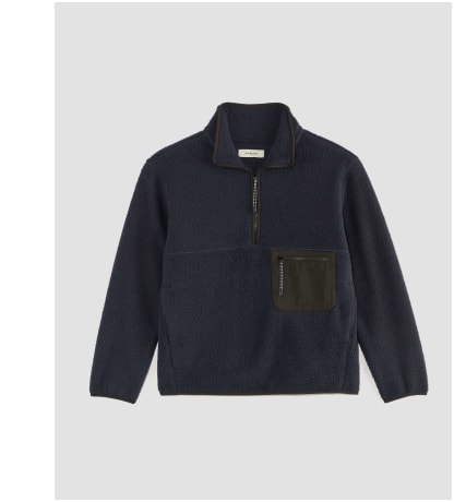 [image] The ReNew Fleece Oversized Half-Zip