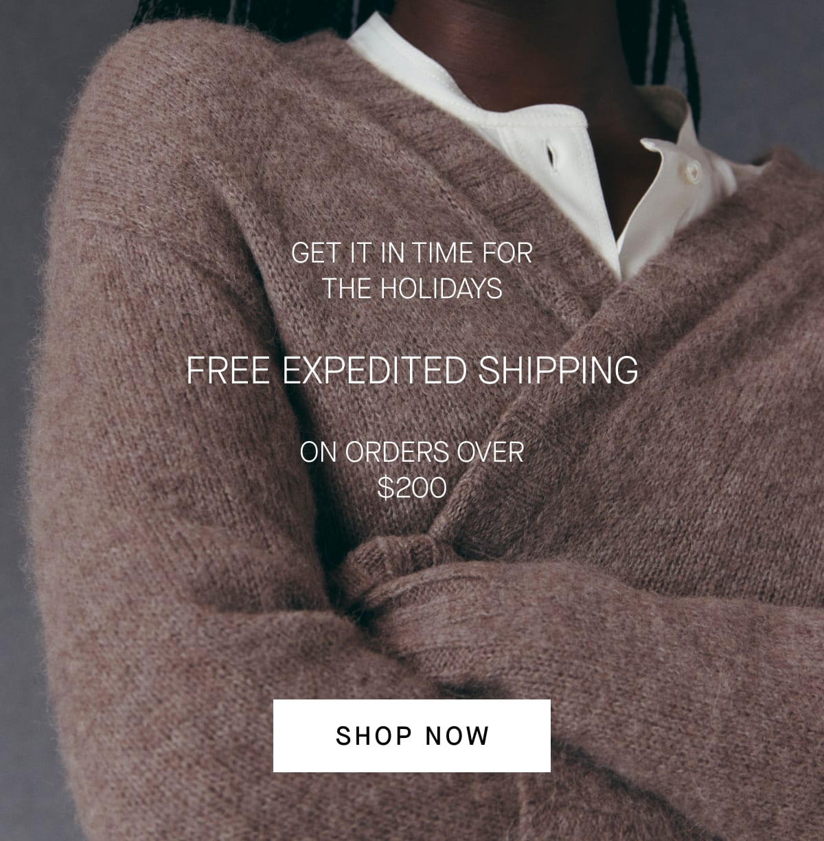 Get It In Time For The Holidays Free Expedited Shipping On Orders Over $200 [Shop Now]