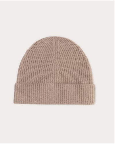 [Image] The Cashmere Ribbed Beanie | Dusty Rose