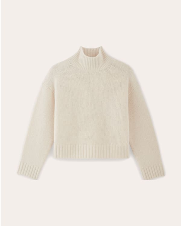 [IMAGE] The Cloud Oversized Turtleneck | Bone