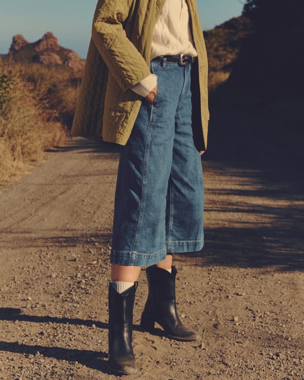 [Image] The Denim Culotte | New Blue