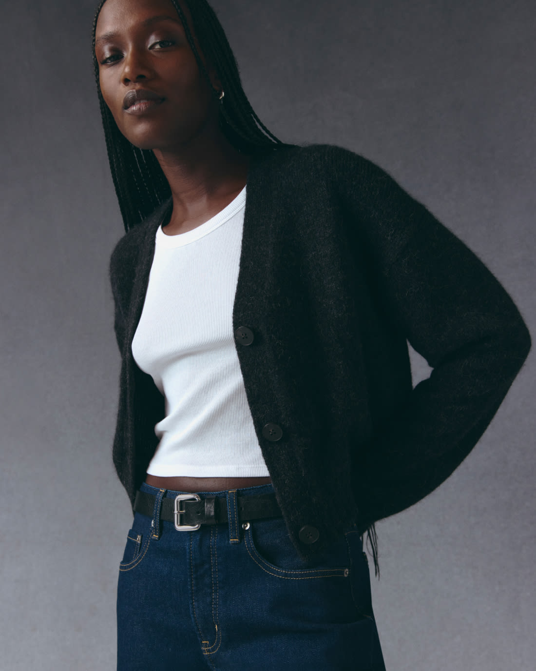 [Image] The Boxy Cardigan in Alpaca | Color