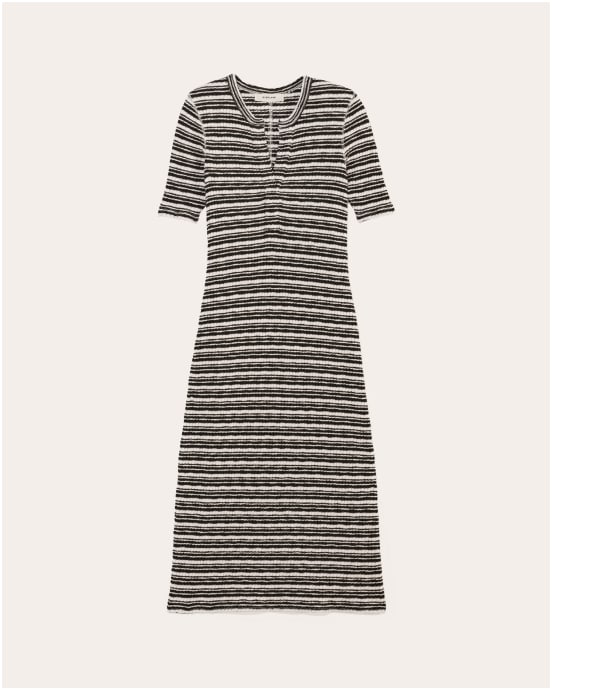 [Image]The Rib-Knit Henley Dress