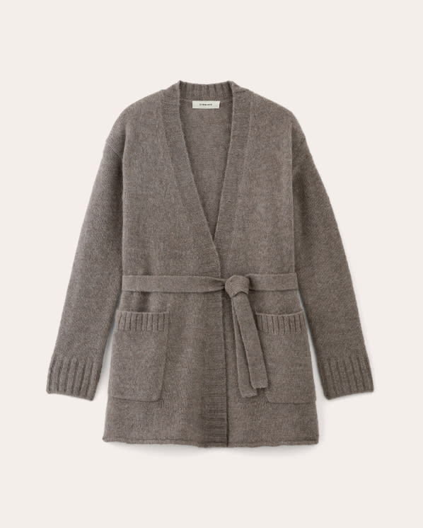 [Image]  The Robe Cardigan in Alpaca | Taupe Melange