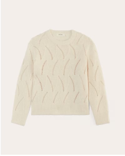 [image] The Pointelle Sweater in Cloud