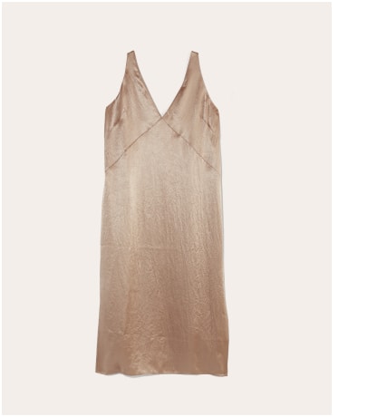 [Image] The Satin Slip Dress | Champagne