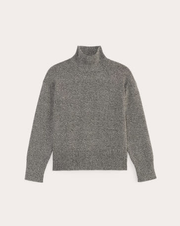 [IMAGE] The Boxy Turtleneck in Everyday Cotton | Heathered Charcoal