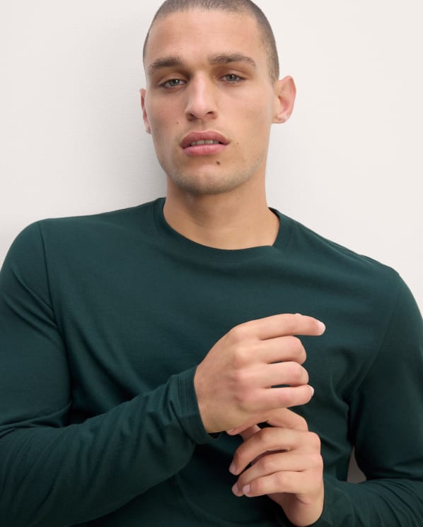 [Image] The Essential Organic Long-Sleeve Tee | Scarab