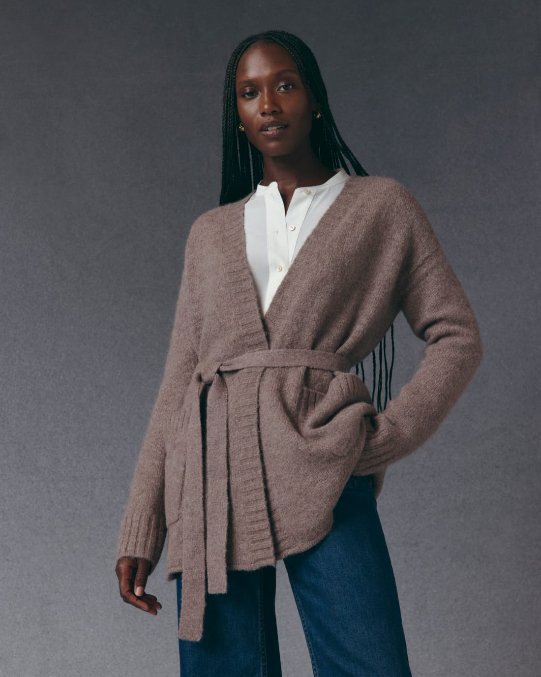 [Image] The Robe Cardigan in Alpaca | Color