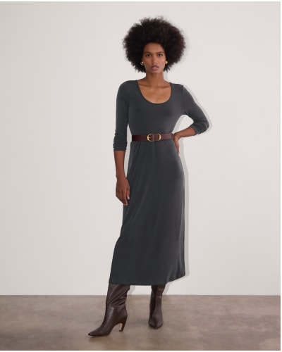 [IMAGE]  The Maddie Dress in Butterknit | Black