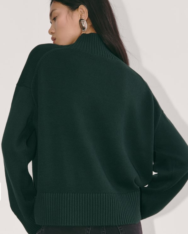 [Image] The Boxy Turtleneck in Everyday Cotton | Scarab