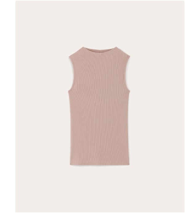 [IMAGE] The Luxe Micro-Rib Funnel-Neck Tank