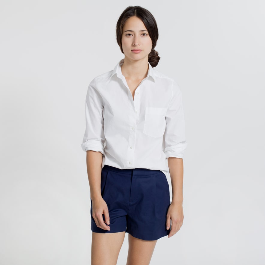 everlane white shirt dress