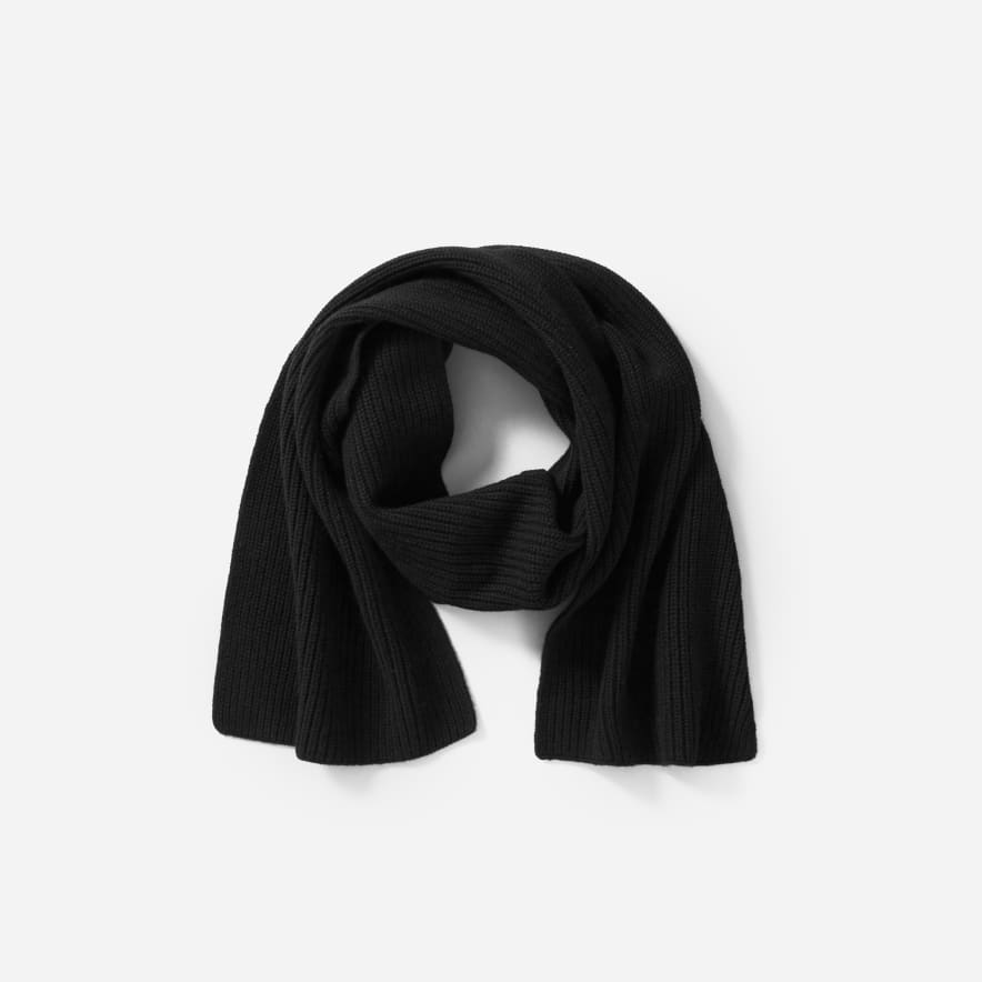 Archer Ace Ribbed Scarf - Black main image 0