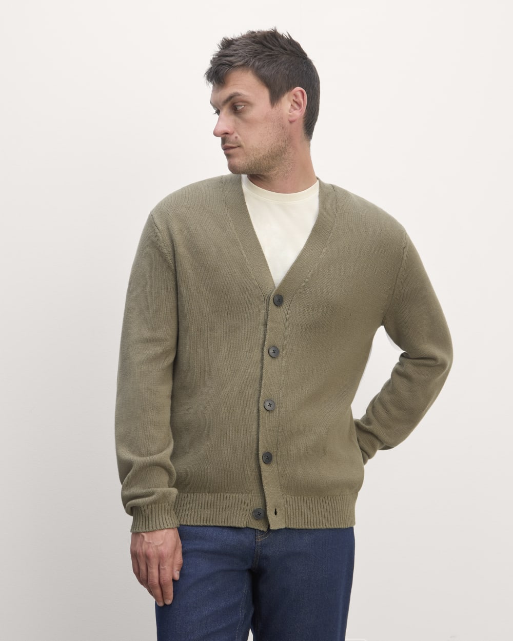 The Classic Cardigan in Everyday Cotton Kalamata Everlane