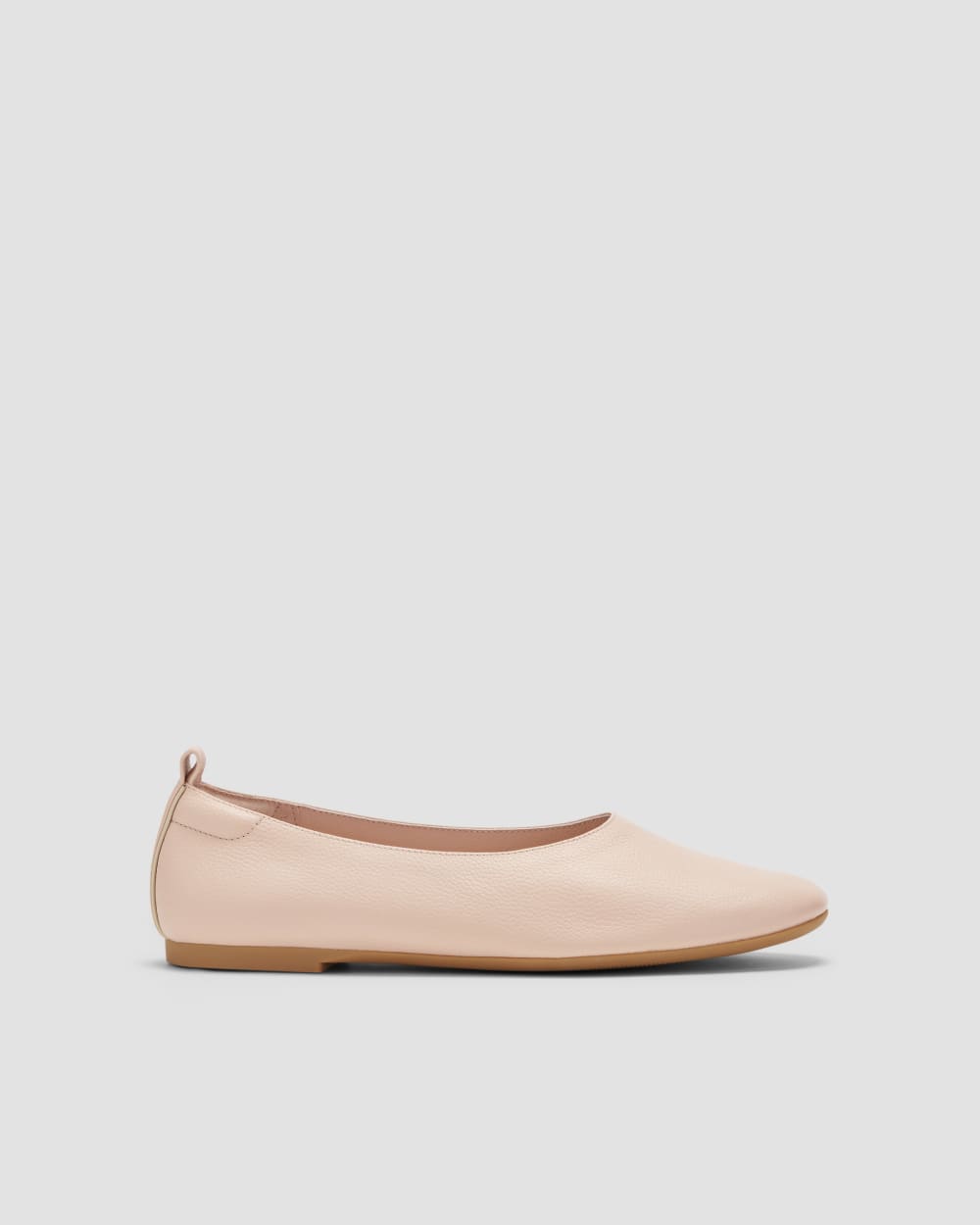 New Everlane Day Glove Italian Leather Ballet Flat Shoes in Birch Size 9