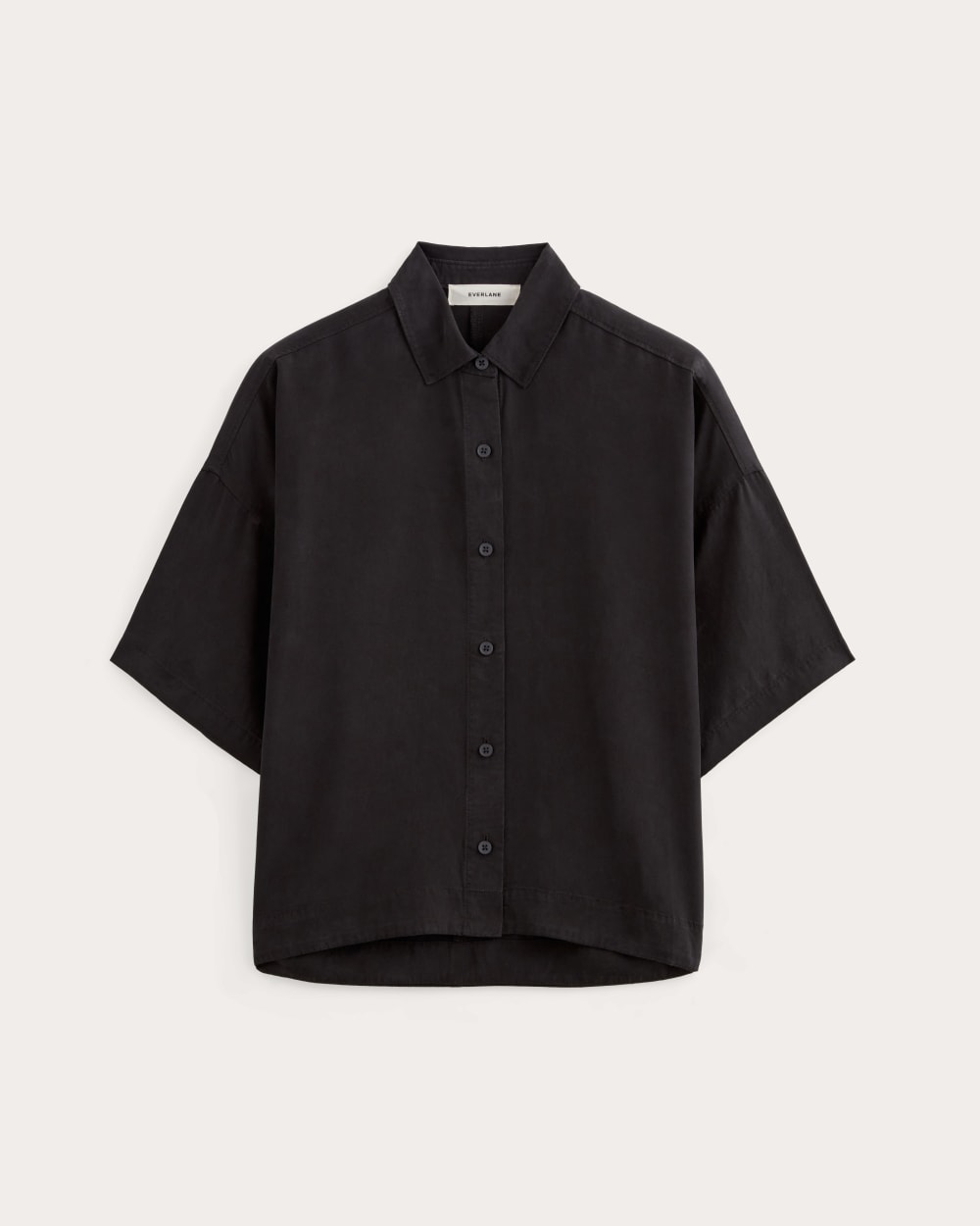 The Short-Sleeve Square Shirt in Butterlite Black – Everlane