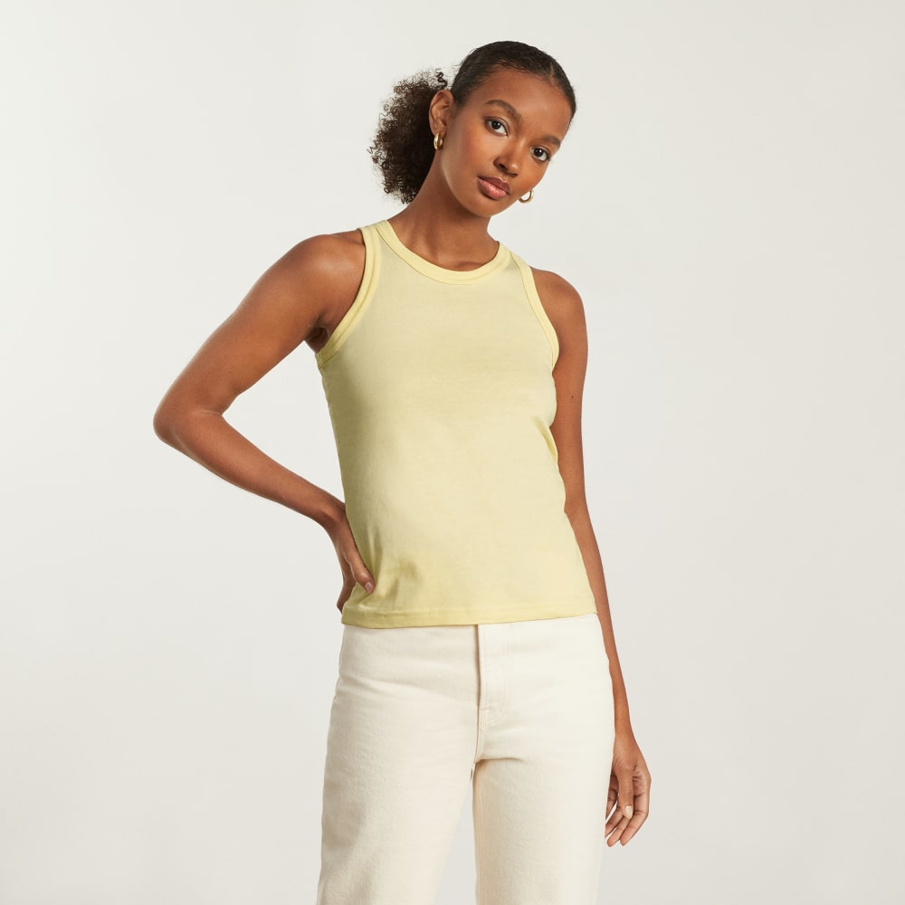 Pastel yellow best sale tank top