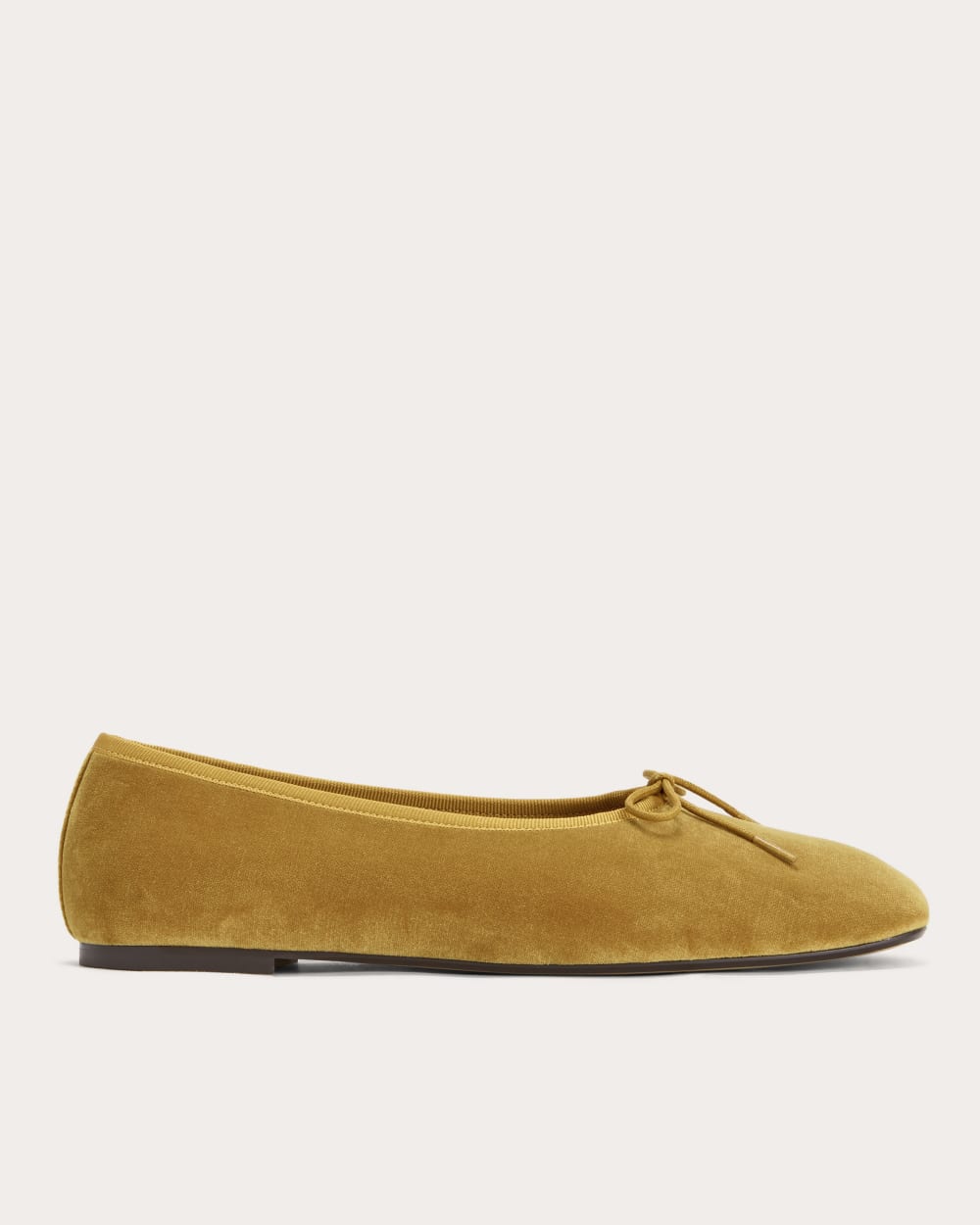 The Day Ballet Flat Golden Sun Velvet Everlane
