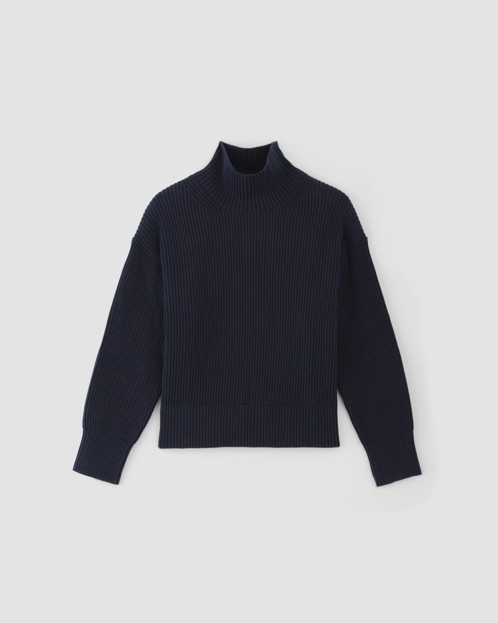 Black ribbed deals cotton turtleneck