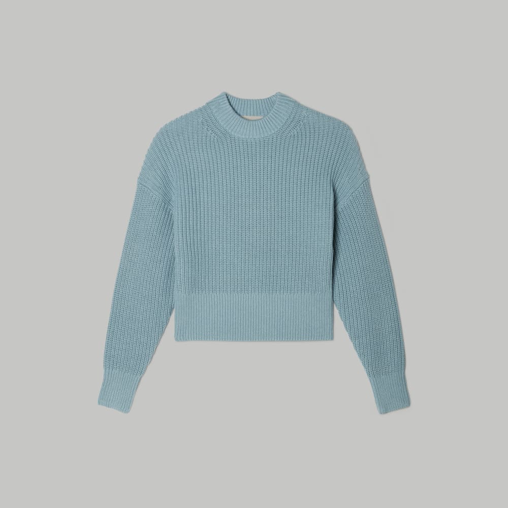 The Texture Cotton Crew Blue Shadow Everlane