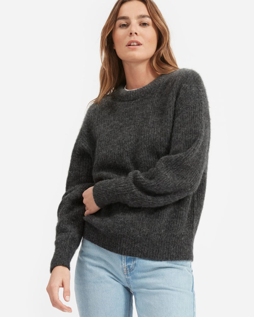 The Alpaca Crew Heather Charcoal – Everlane