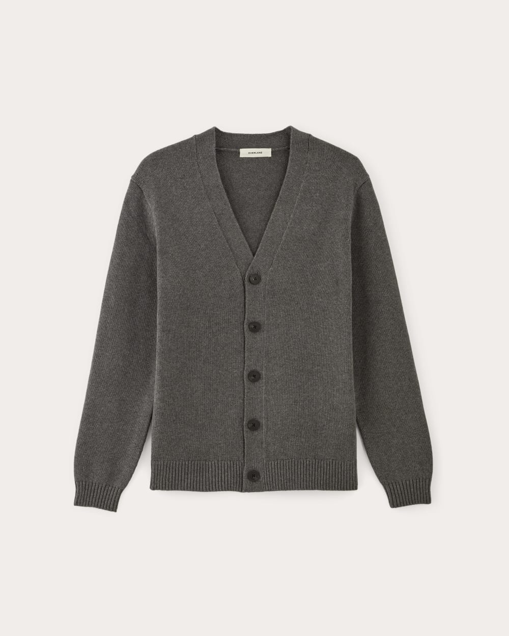 The Classic Cardigan in Everyday Cotton Heathered Charcoal Everlane