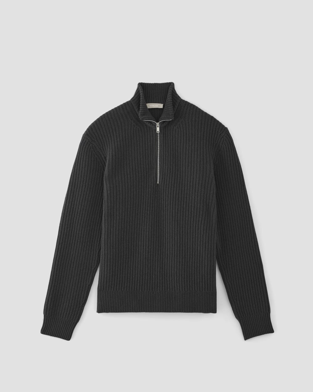 The Felted Merino Half Zip Sweater Deep Camel Everlane