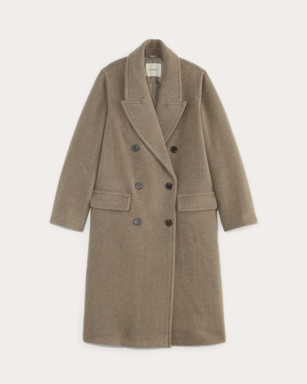 Taupe wool coat womens discount