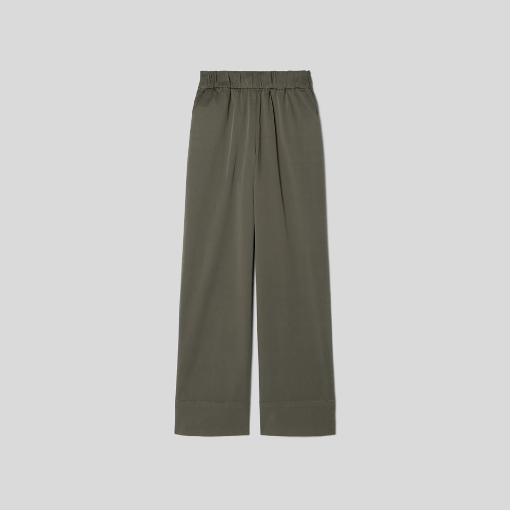 The Canvas Organic Cotton Drawstring Pant Forest Green – Everlane