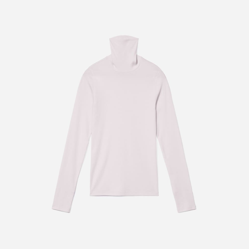 turtleneck shirt white
