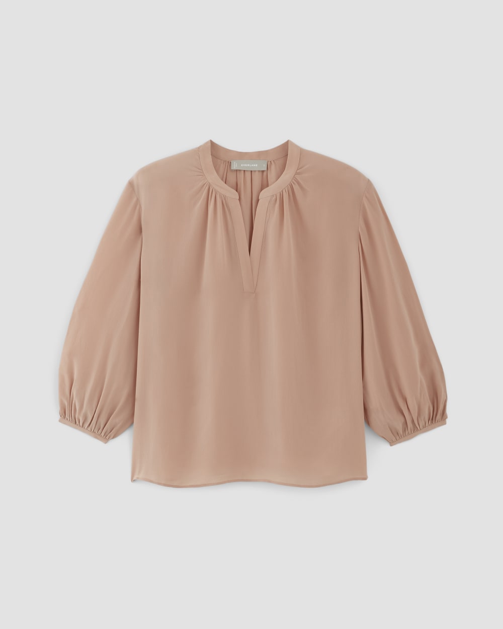 The Washable Clean Silk V-Neck Top Blush Pink – Everlane