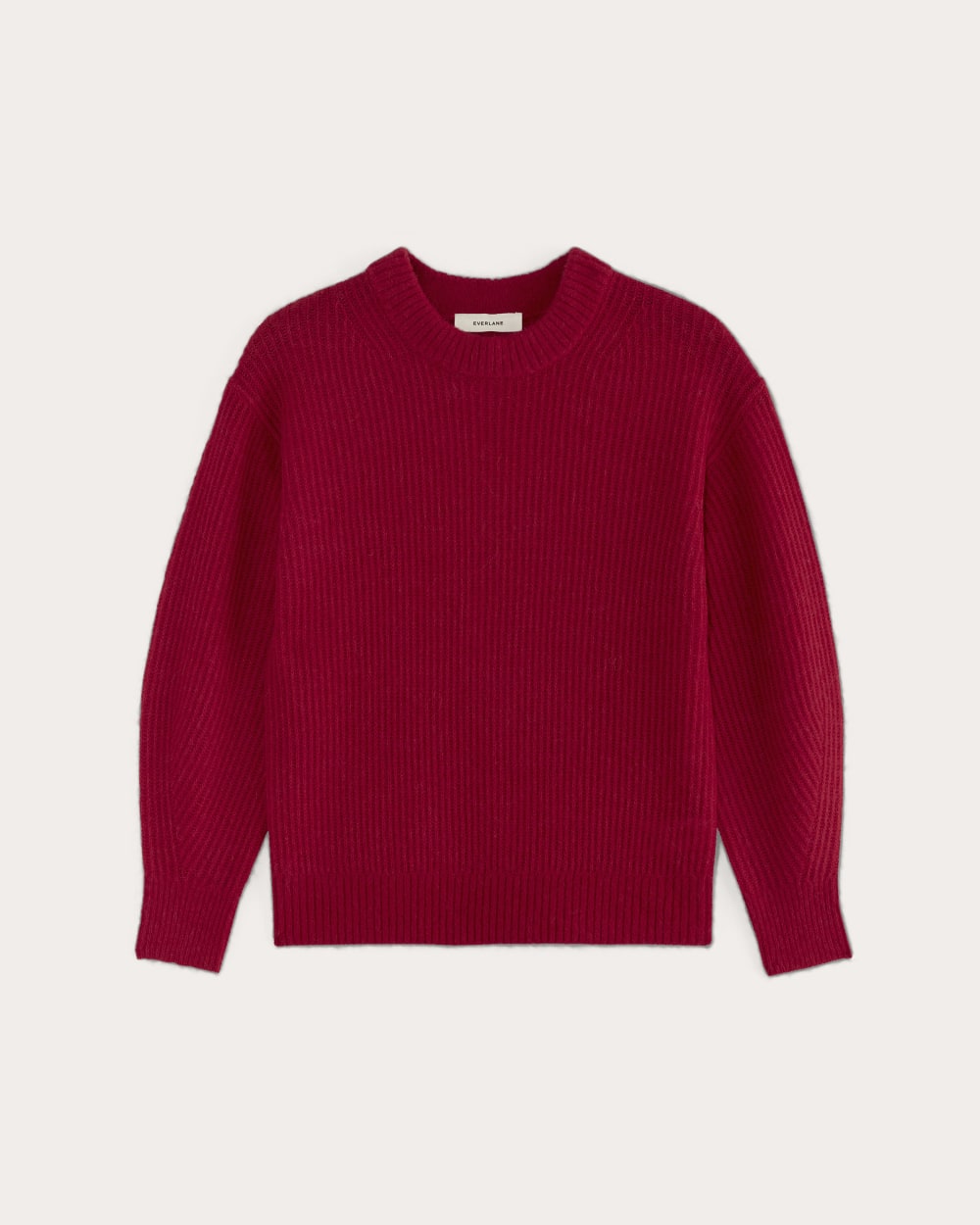 The Cocoon Crew in Alpaca Berry Red Everlane